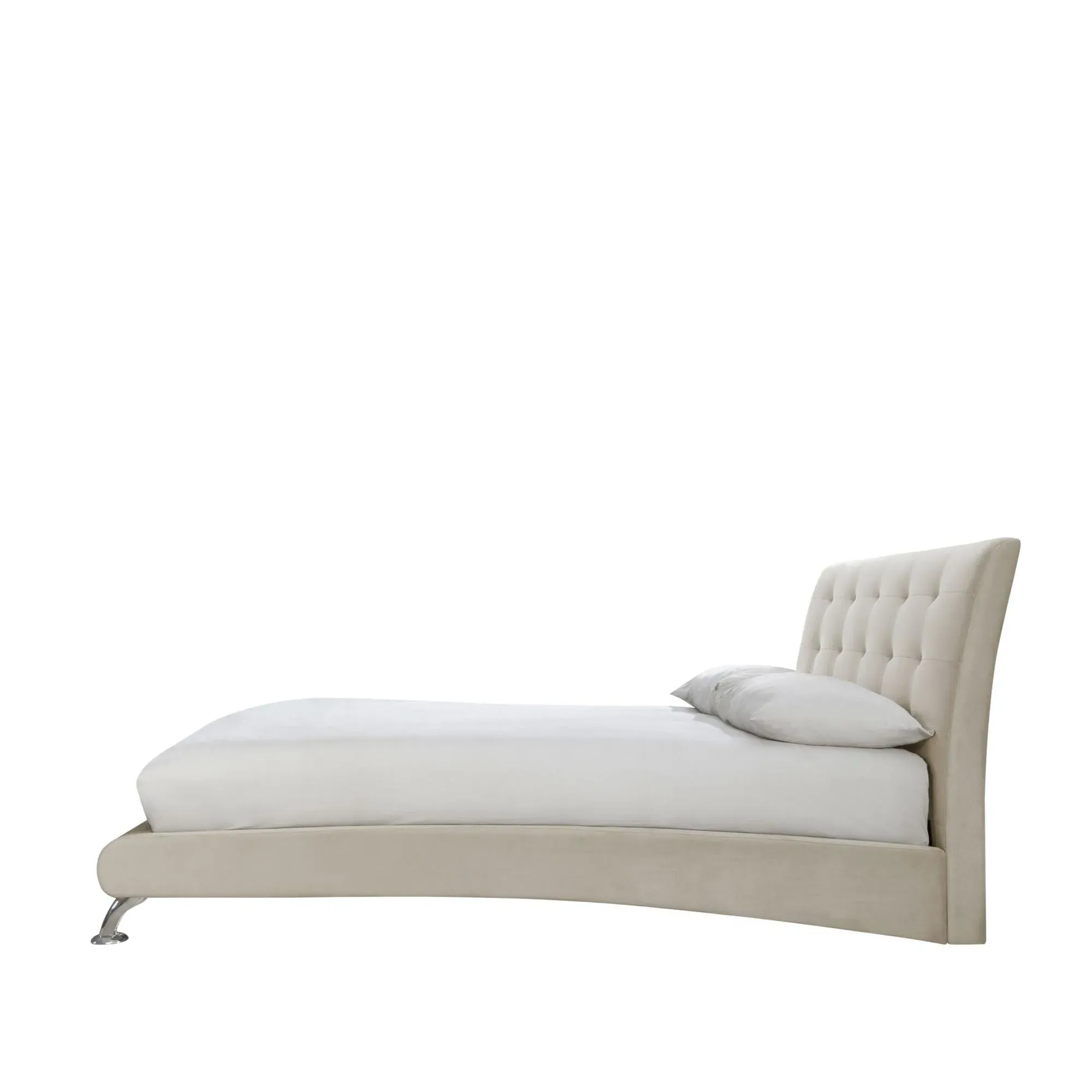 Hemlock Fabric Bed - Warm Stone