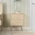 Herringford 2 Drawer Bedside Cabinet - Oak