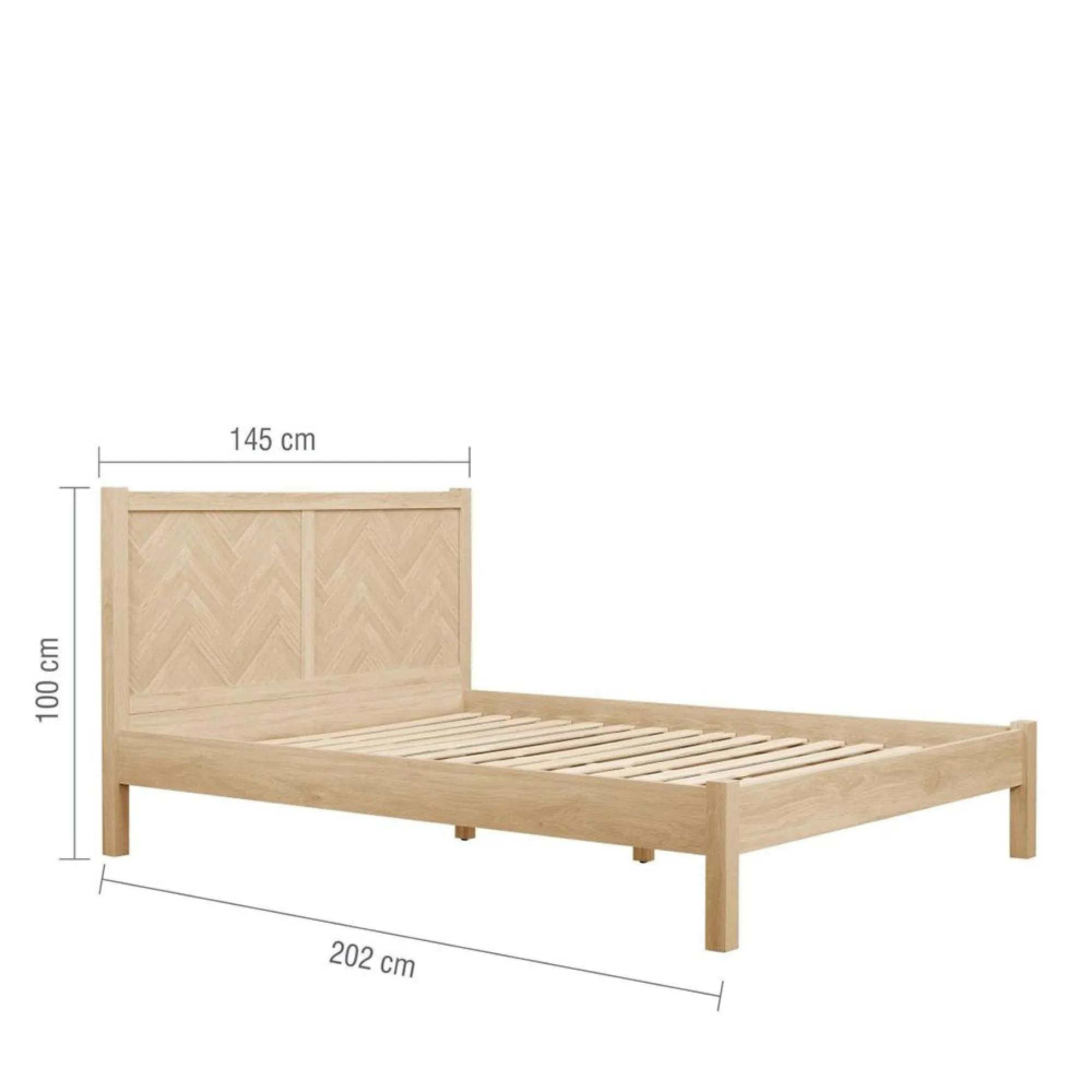 Herringford Bed Frame - Oak