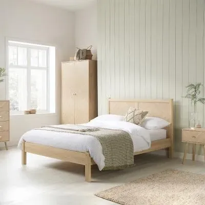 Herringford Bed Frame - Oak