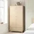 Herringford Oak 2 Door 1 Drawer Wardrobe - Oak