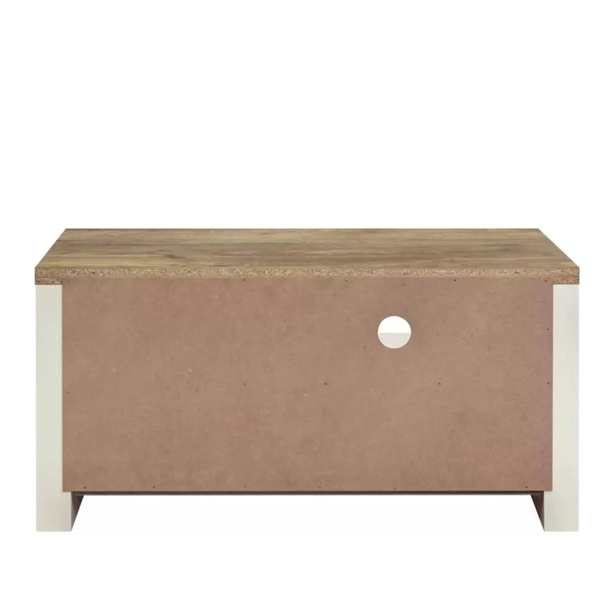 Highgate 1 Door TV Unit - Cream, Oak