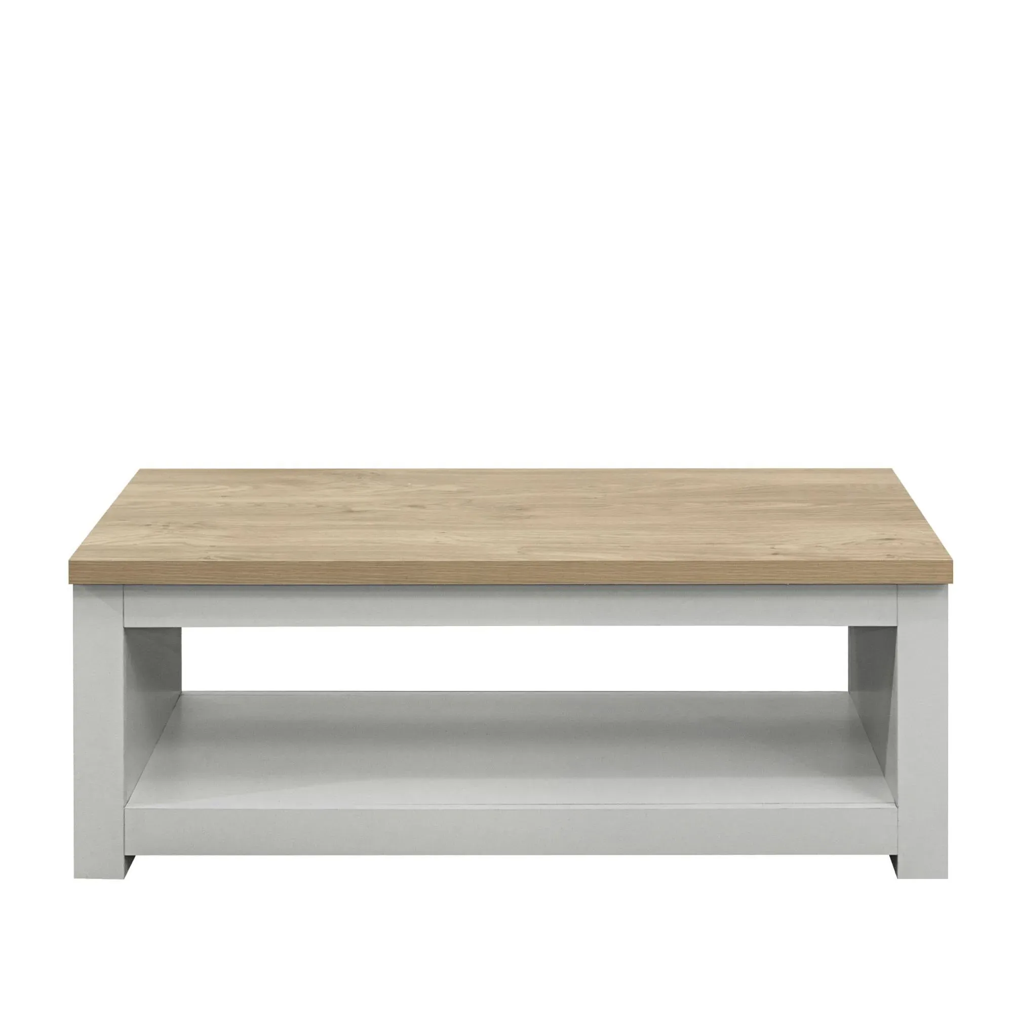 Highgate 105cm Coffee Table - Grey, Oak