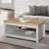 Highgate 105cm Coffee Table - Grey, Oak