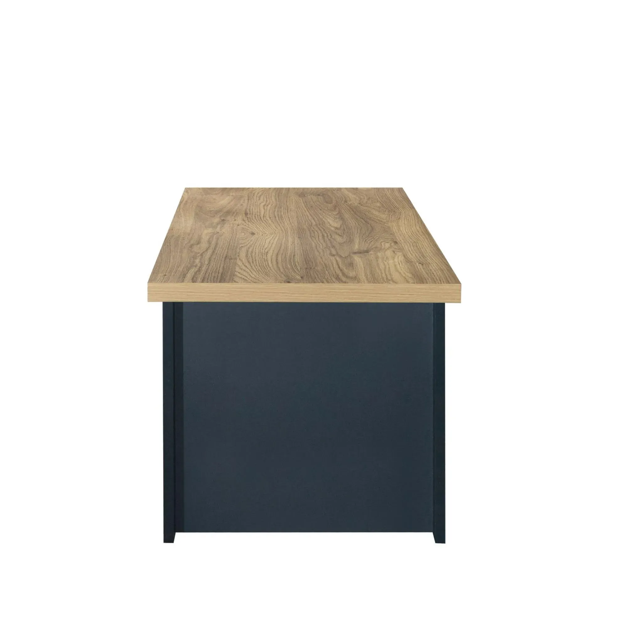 Highgate 105cm Coffee Table - Navy Blue, Oak