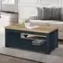 Highgate 105cm Coffee Table - Navy Blue, Oak