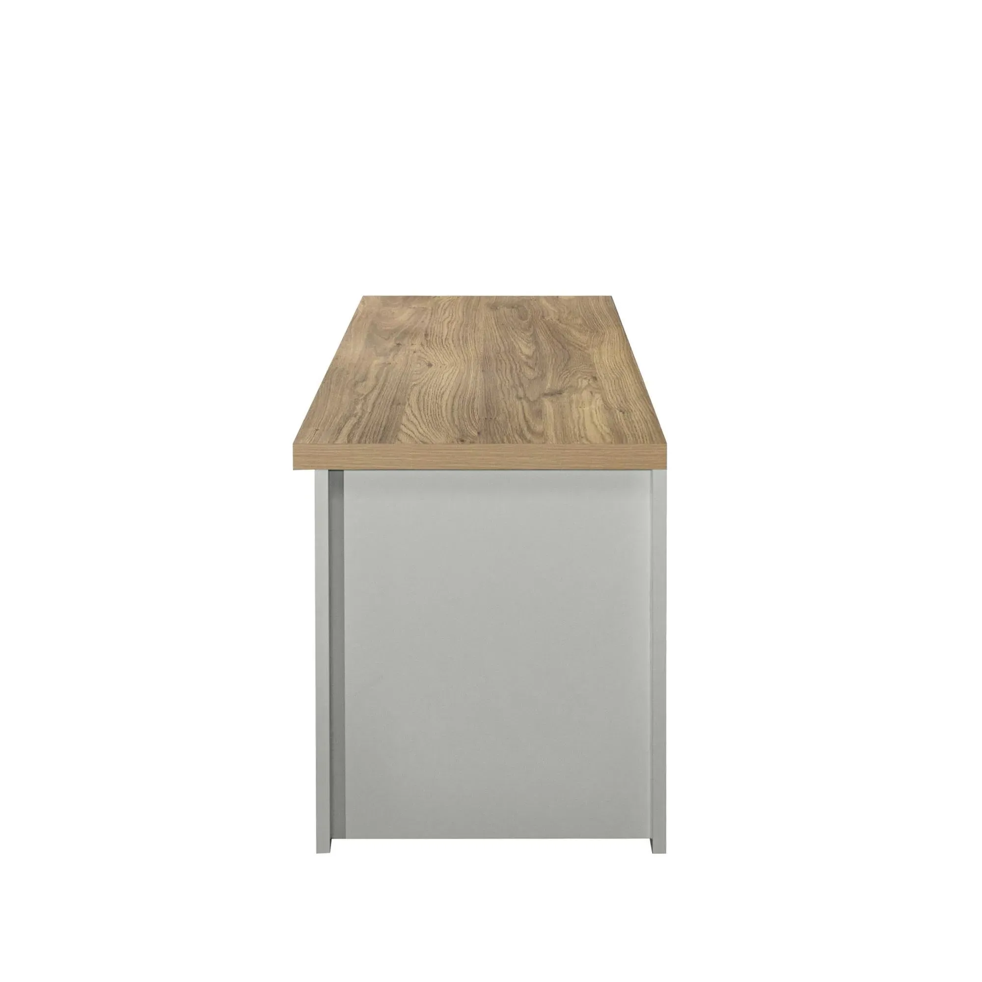 Highgate 130cm Large TV Unit - Grey, Oak