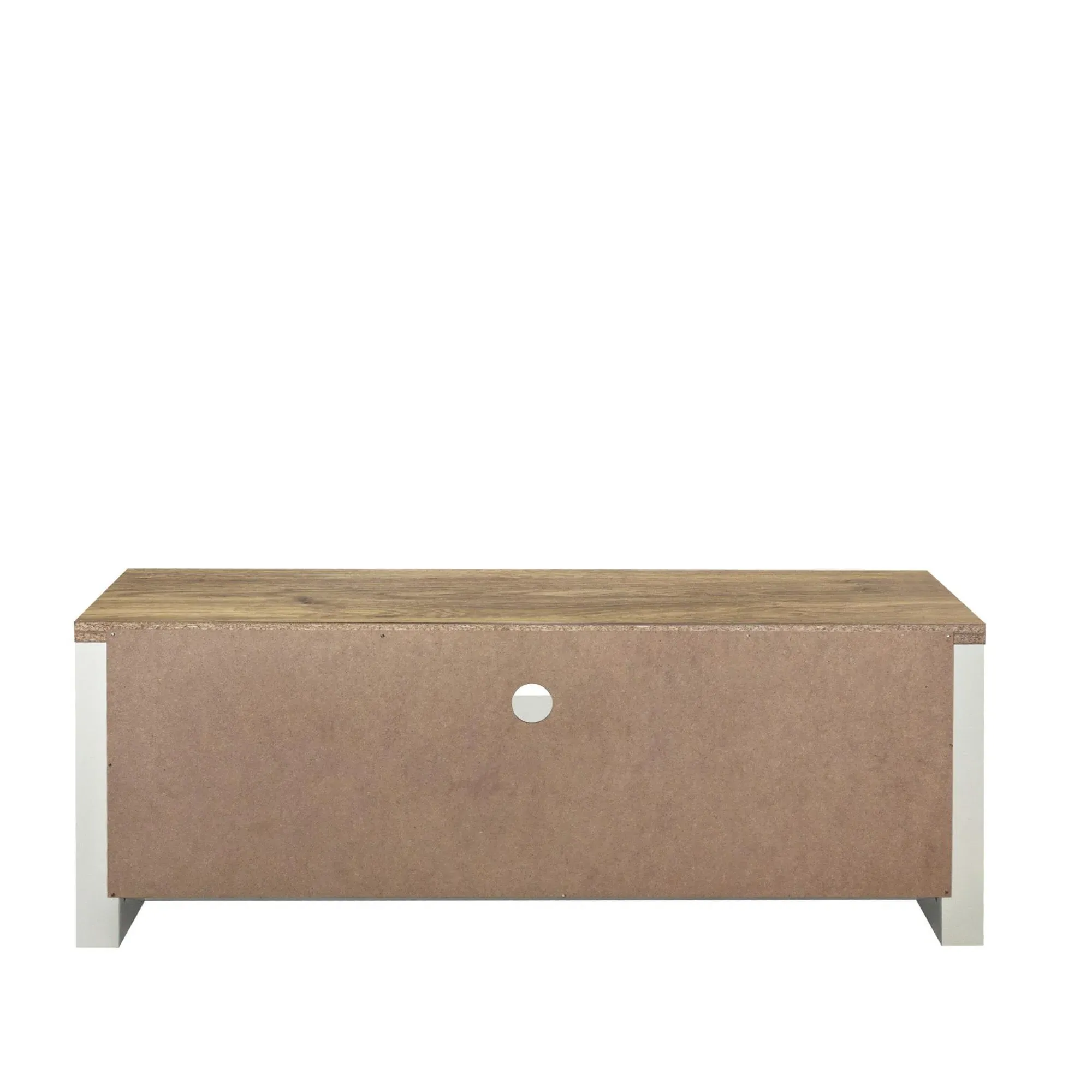 Highgate 2 Door TV Unit - Cream, Oak