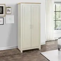 Highgate 2 Door Wardrobe - Cream