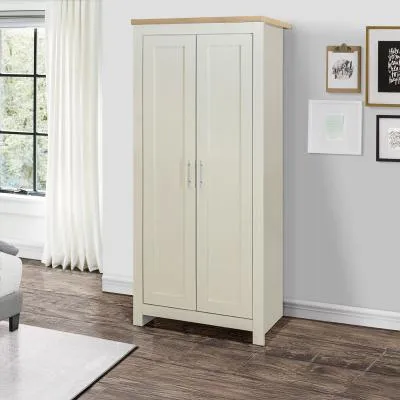 Highgate 2 Door Wardrobe - Cream image