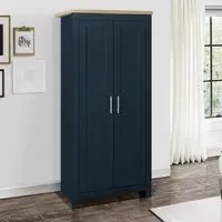 Highgate 2 Door Wardrobe - Navy Blue
