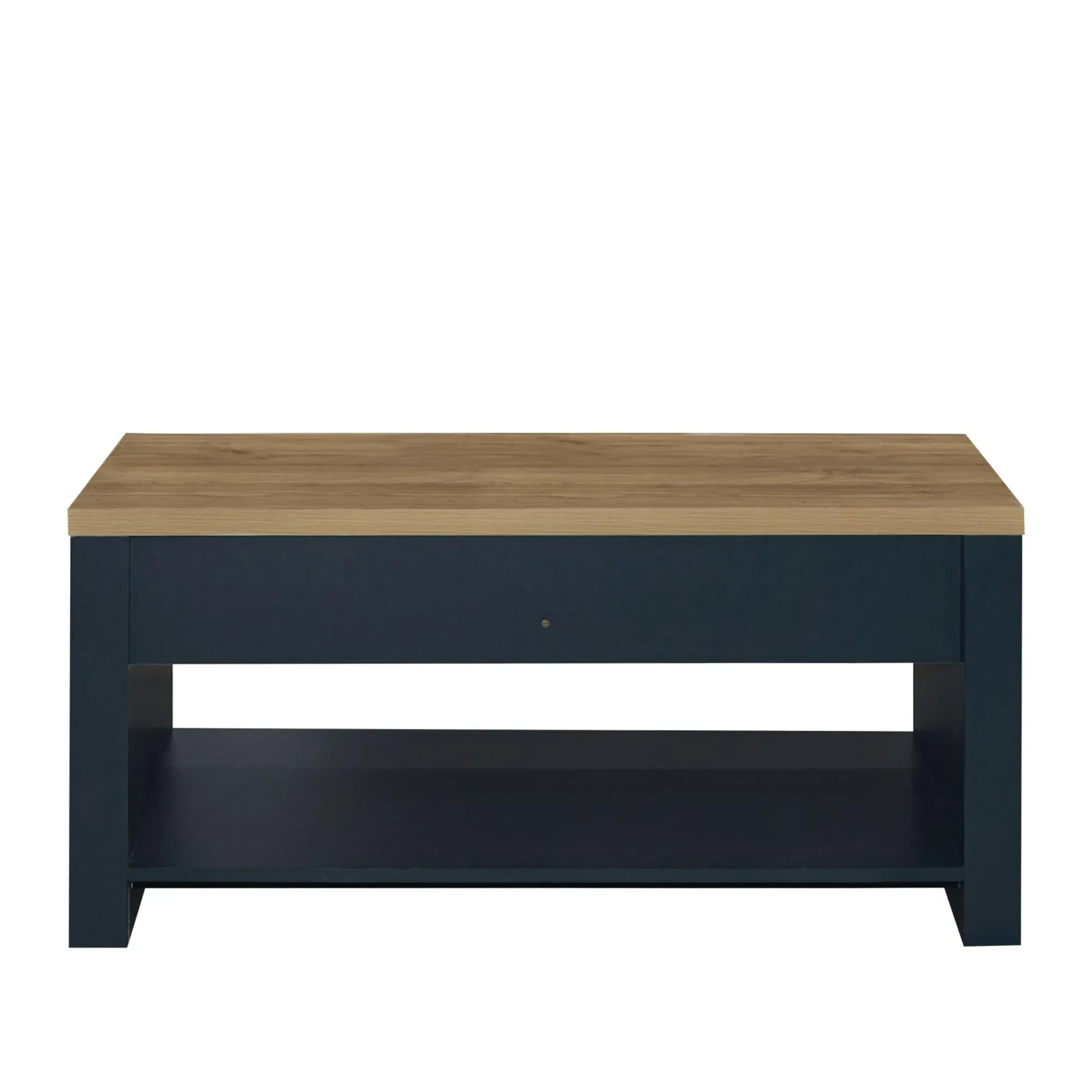 Highgate 2 Drawer Coffee Table - Navy Blue