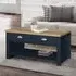 Highgate 2 Drawer Coffee Table - Navy Blue