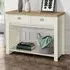 Highgate 2 Drawer Console Table - Cream, Oak