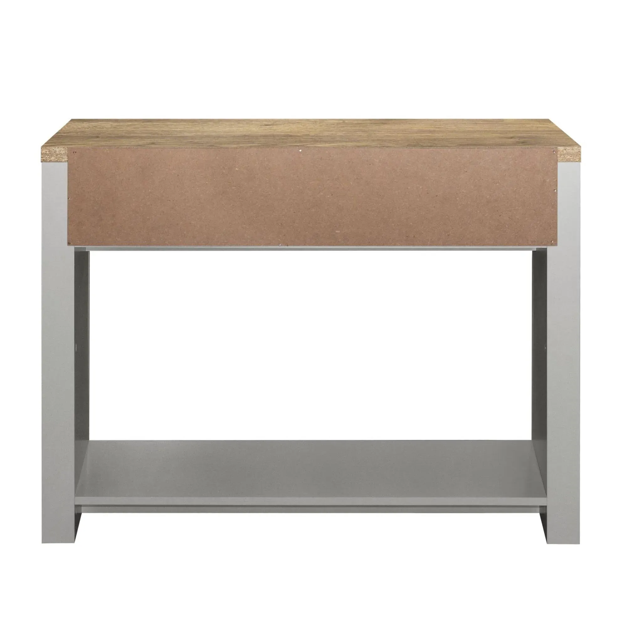 Highgate 2 Drawer Console Table - Grey, Oak