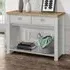 Highgate 2 Drawer Console Table - Grey, Oak