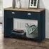 Highgate 2 Drawer Console Table - Navy Blue, Oak
