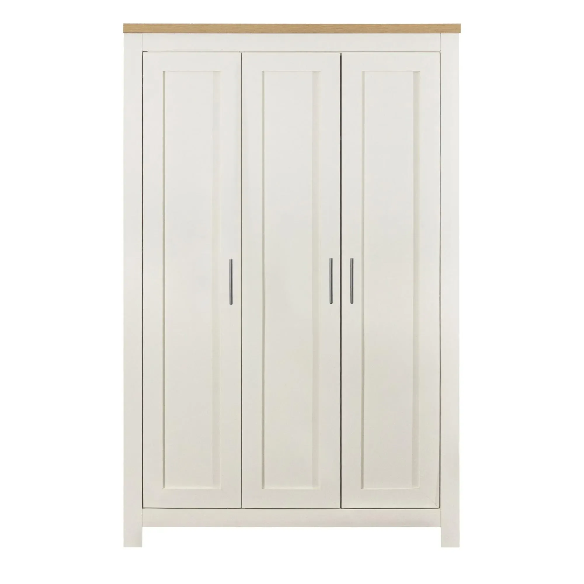 Highgate 3 Door Wardrobe - Cream, Oak