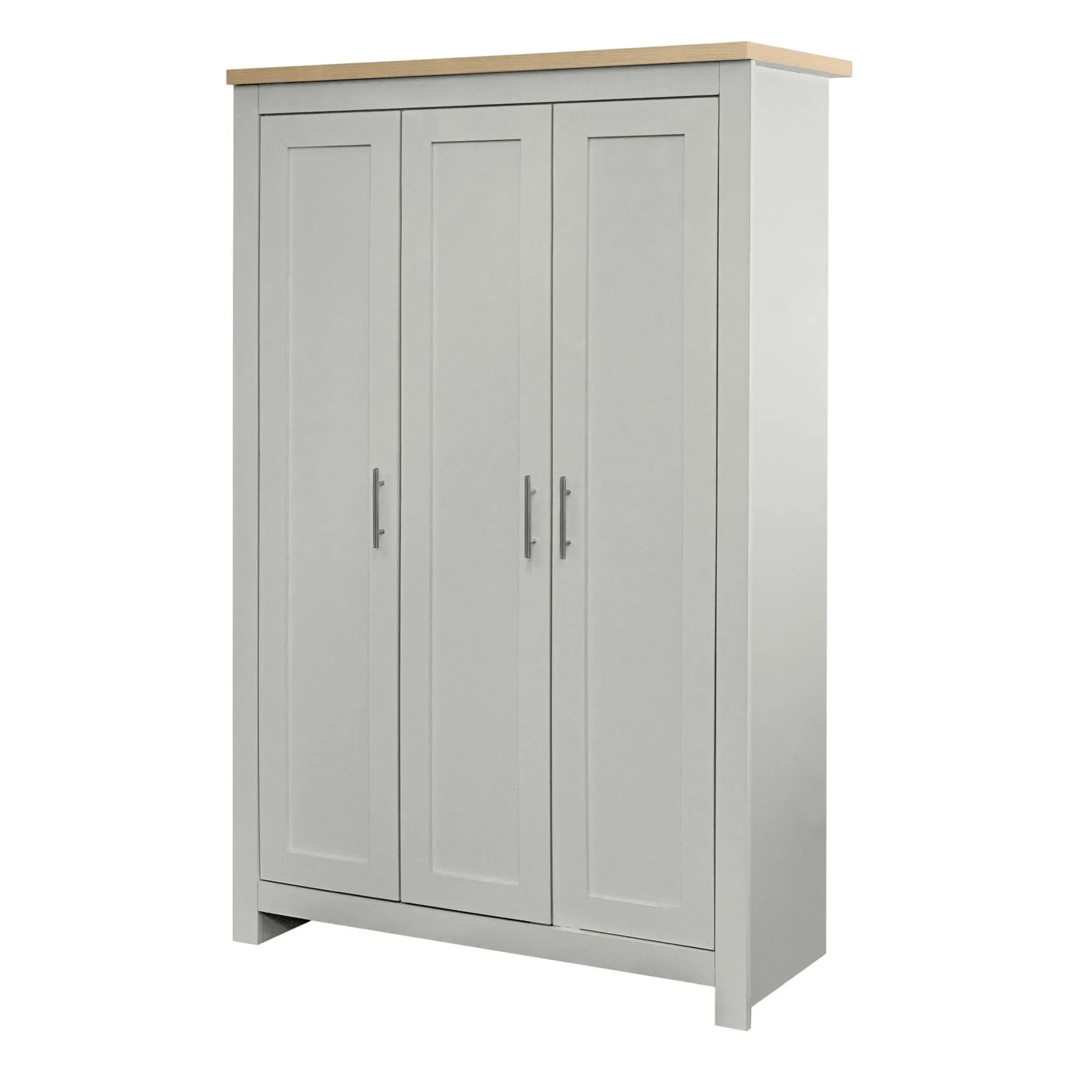 Highgate 3 Door Wardrobe - Grey, Oak