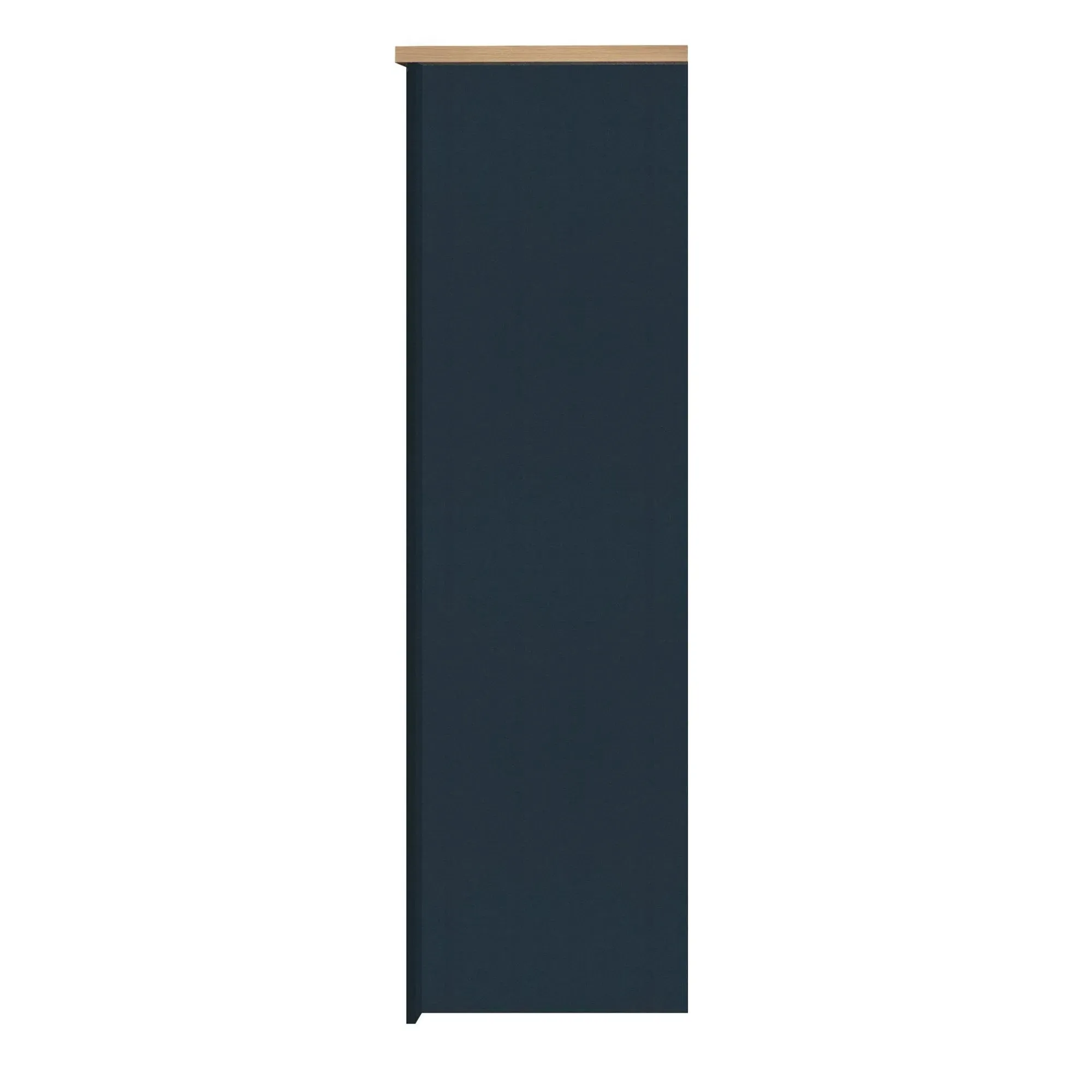 Highgate 3 Door Wardrobe - Navy Blue, Oak