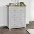 Highgate 4 Drawer Chest - Grey, Oak