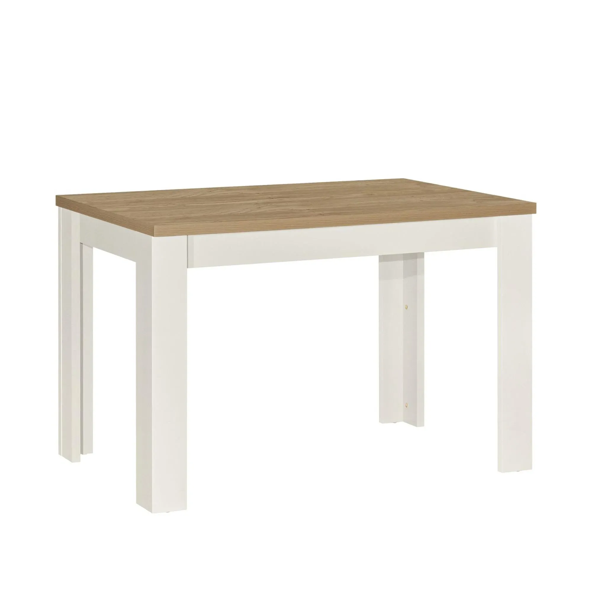 Highgate Dining Set with 2 Benches - Cream, Oak