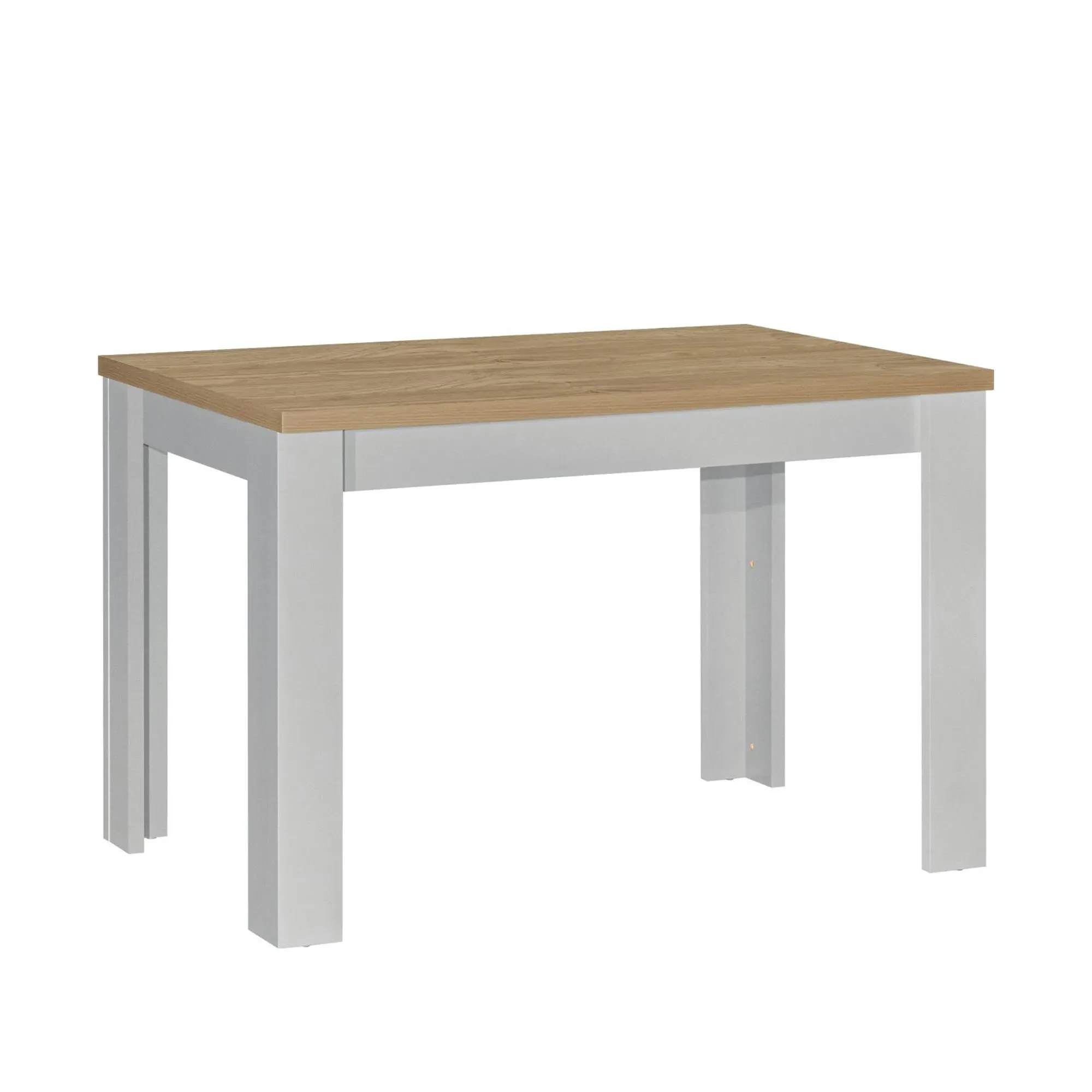 Highgate Dining Set with 2 Benches - Grey, Oak