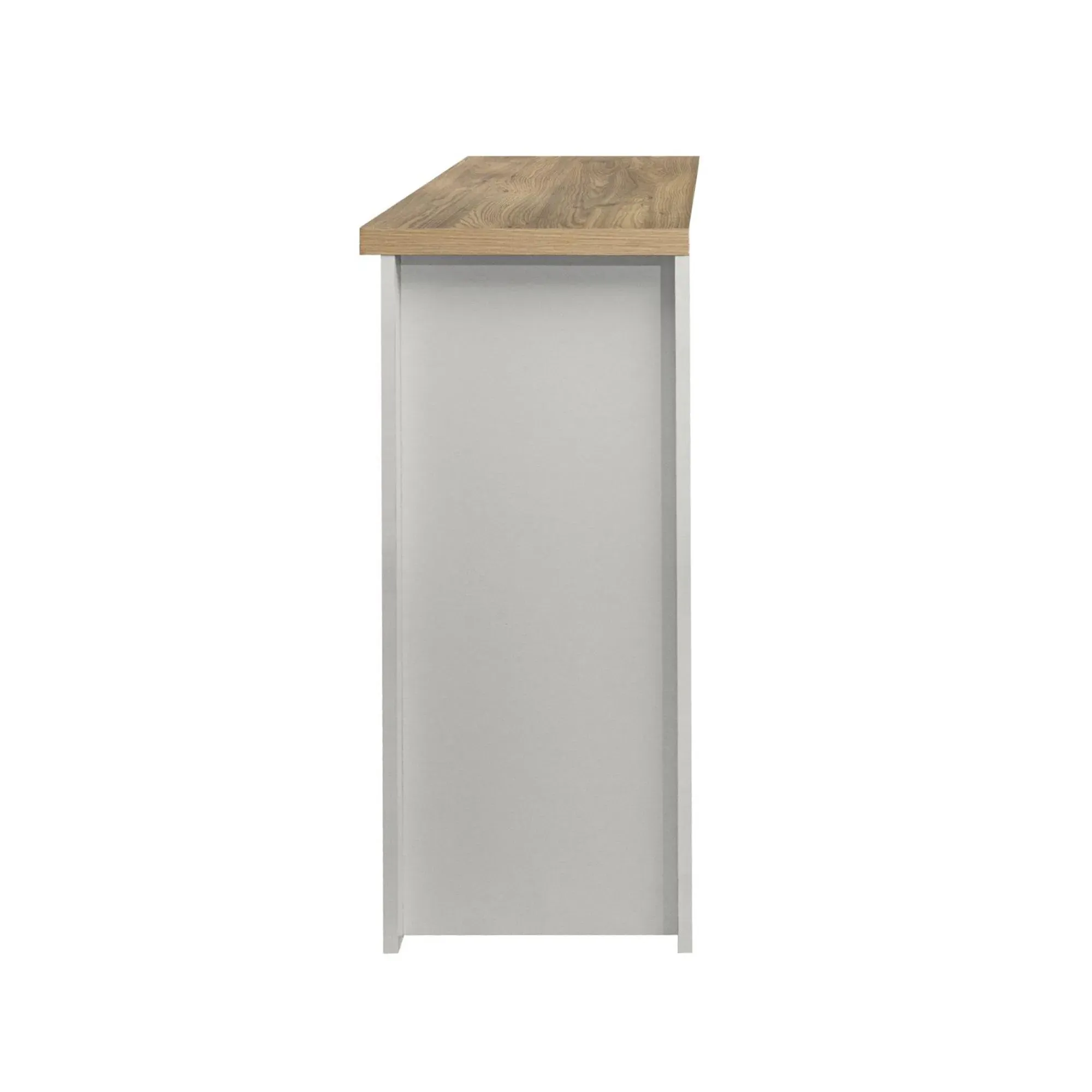 Highgate Medium 3 Door Sideboard - Grey, Oak