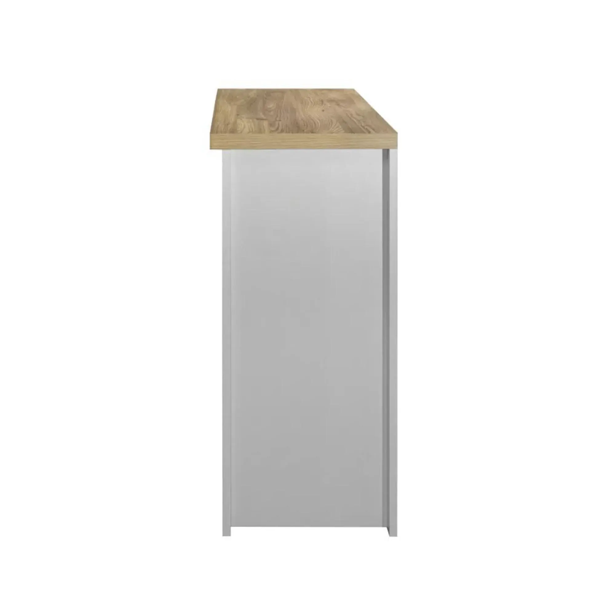 Highgate Small 2 Door Sideboard - Grey, Oak