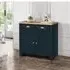 Highgate Small 2 Door Sideboard - Navy Blue, Oak