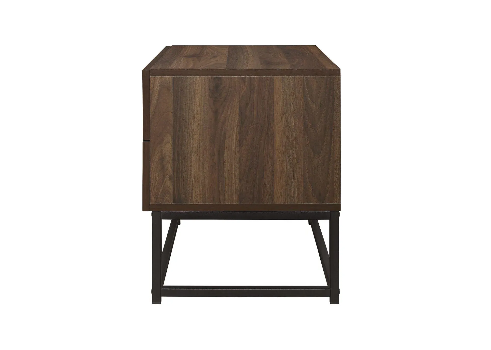 Houston 2 Drawer Bedside Cabinet - Walnut