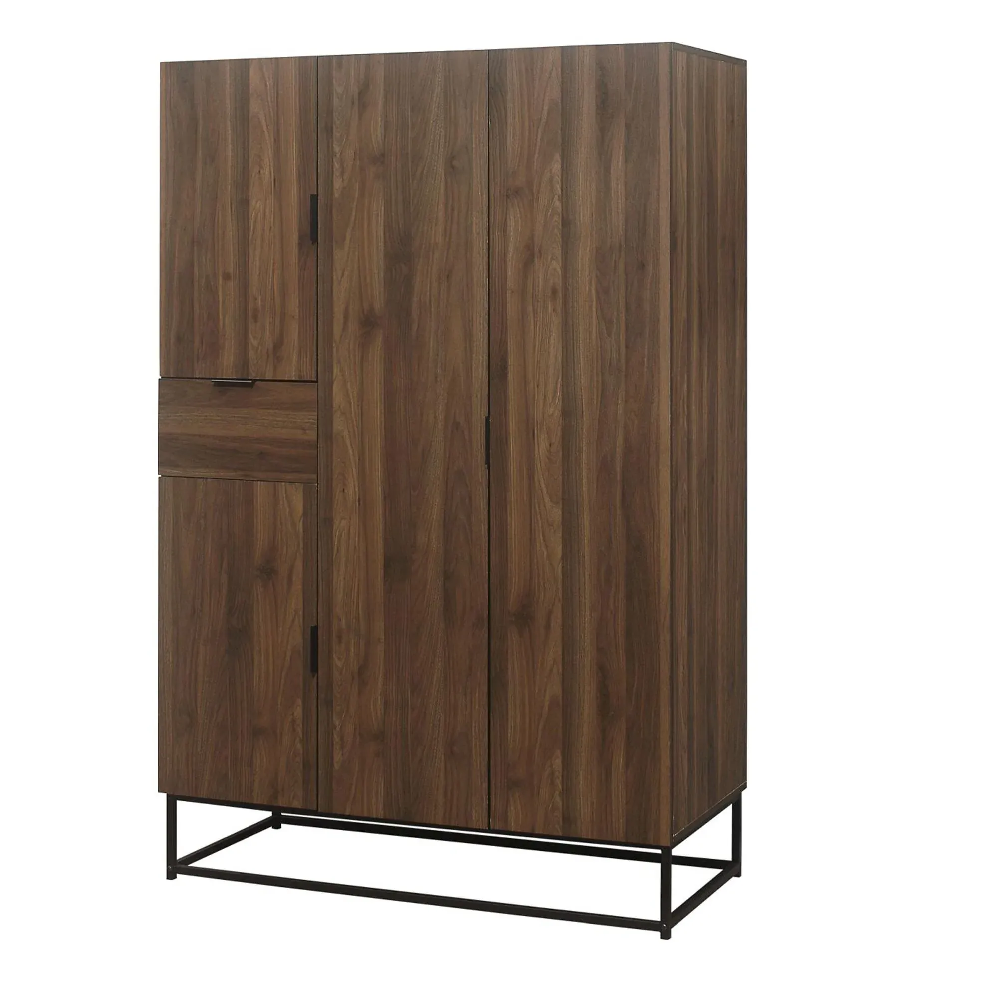 Houston 4 Door Wardrobe - Walnut