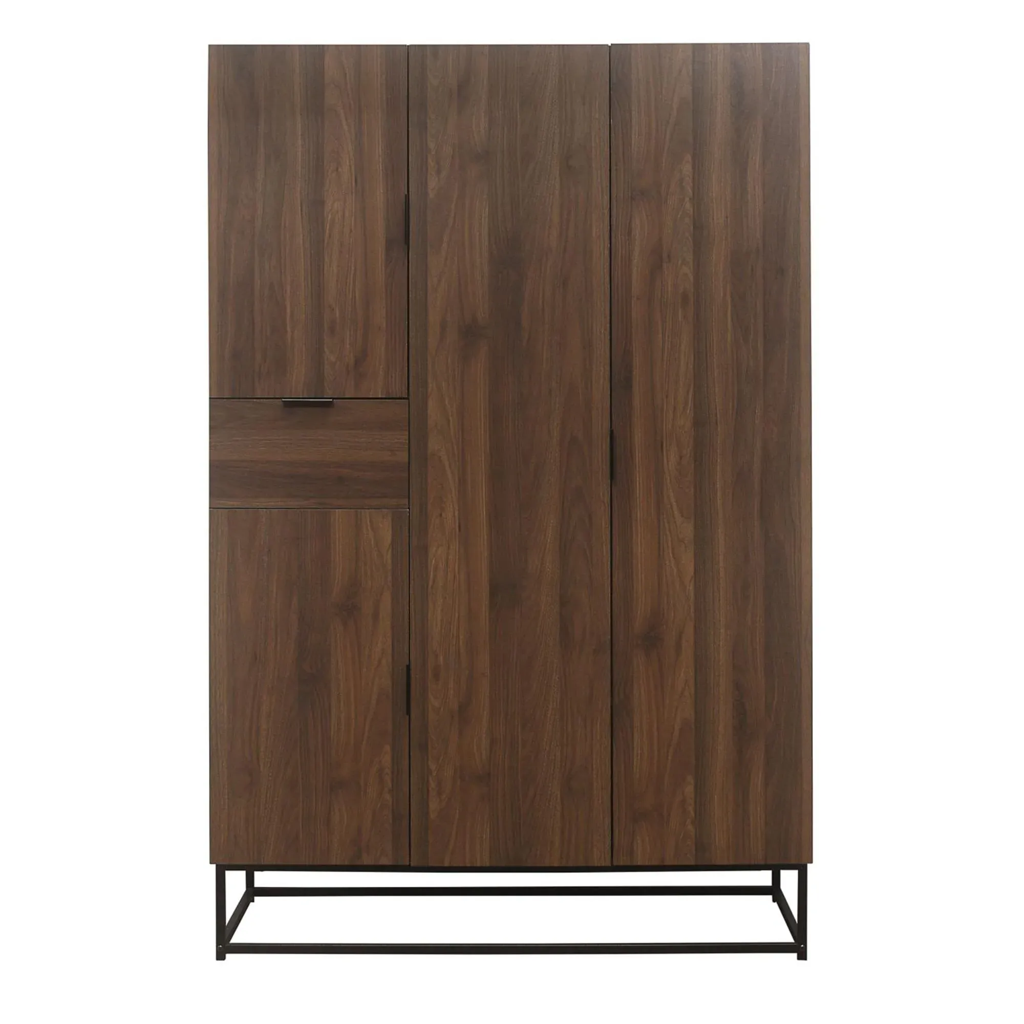 Houston 4 Door Wardrobe - Walnut