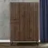 Houston 4 Door Wardrobe - Walnut