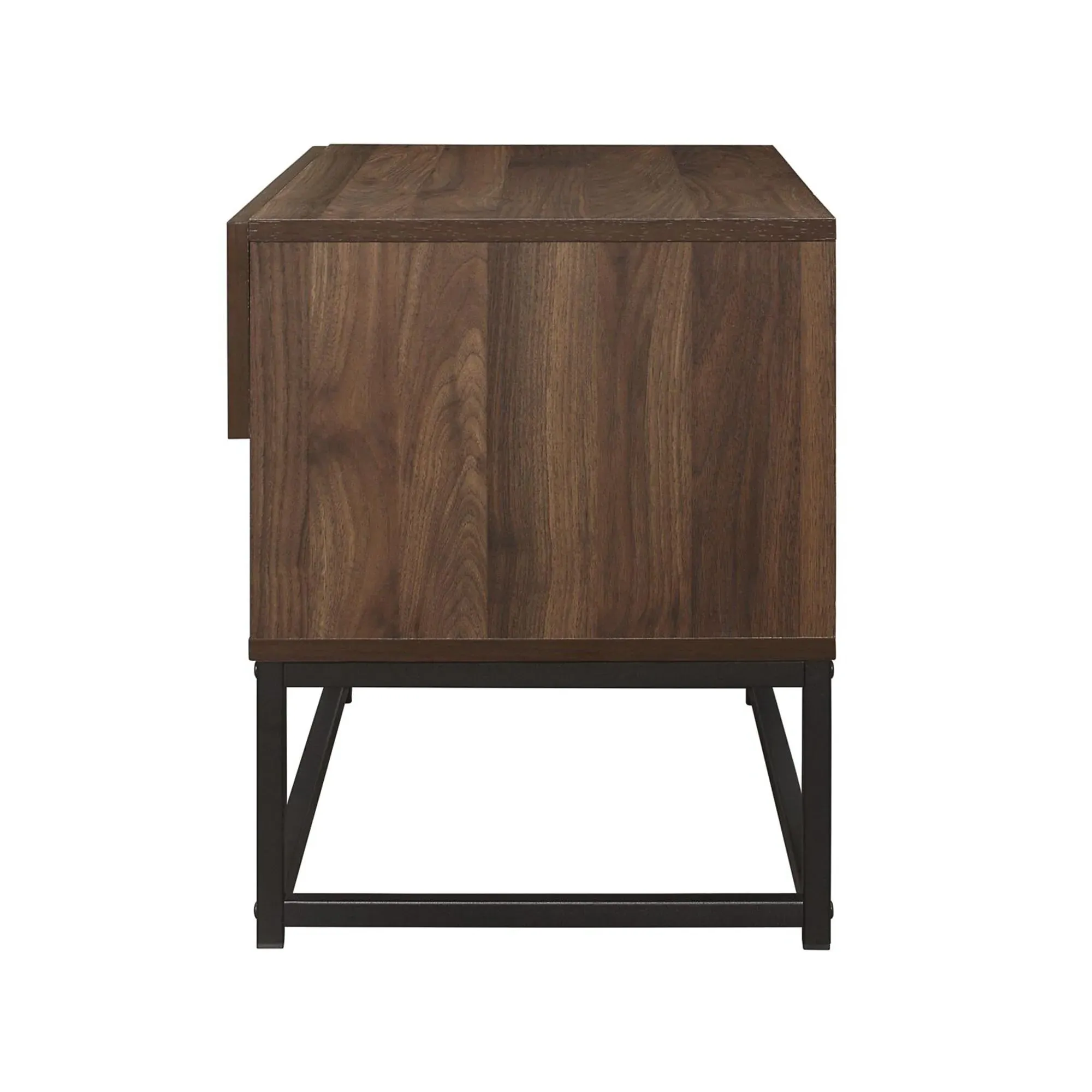 Houston Bedside Cabinet 1 Drawer - Walnut