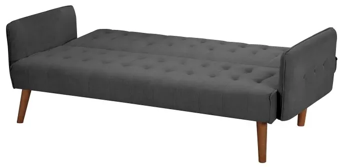 Hudson 3-Seater Sofa Bed - Charcoal, Fabric