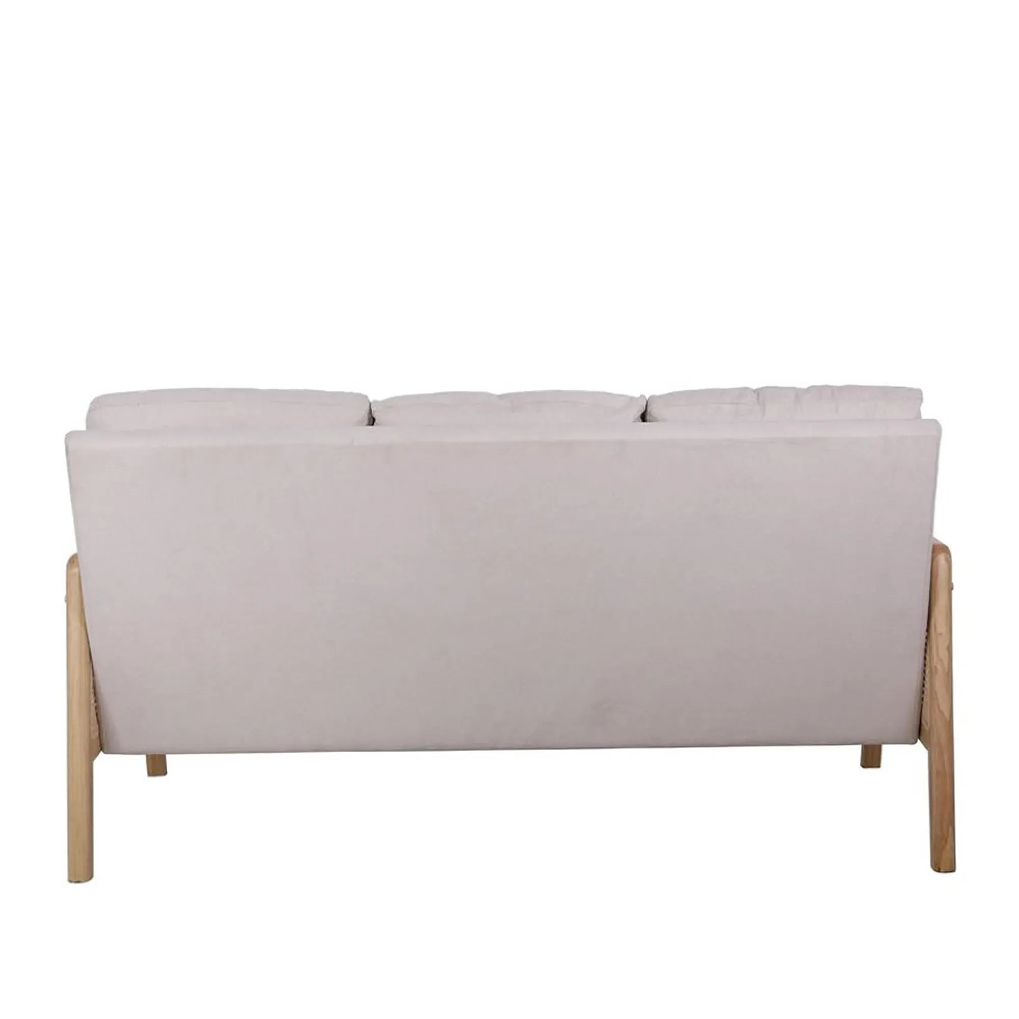 Ida 3-Seater Sofa - Cream, Rattan