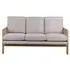 Ida 3-Seater Sofa - Cream, Rattan