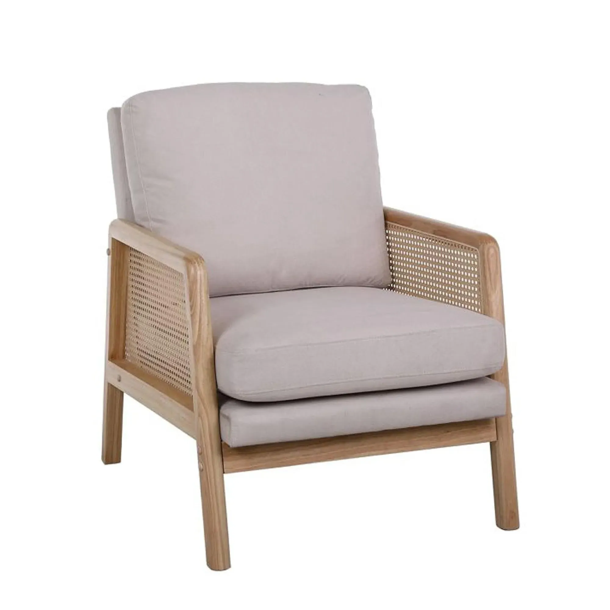 Ida Rattan Armchair - Cream