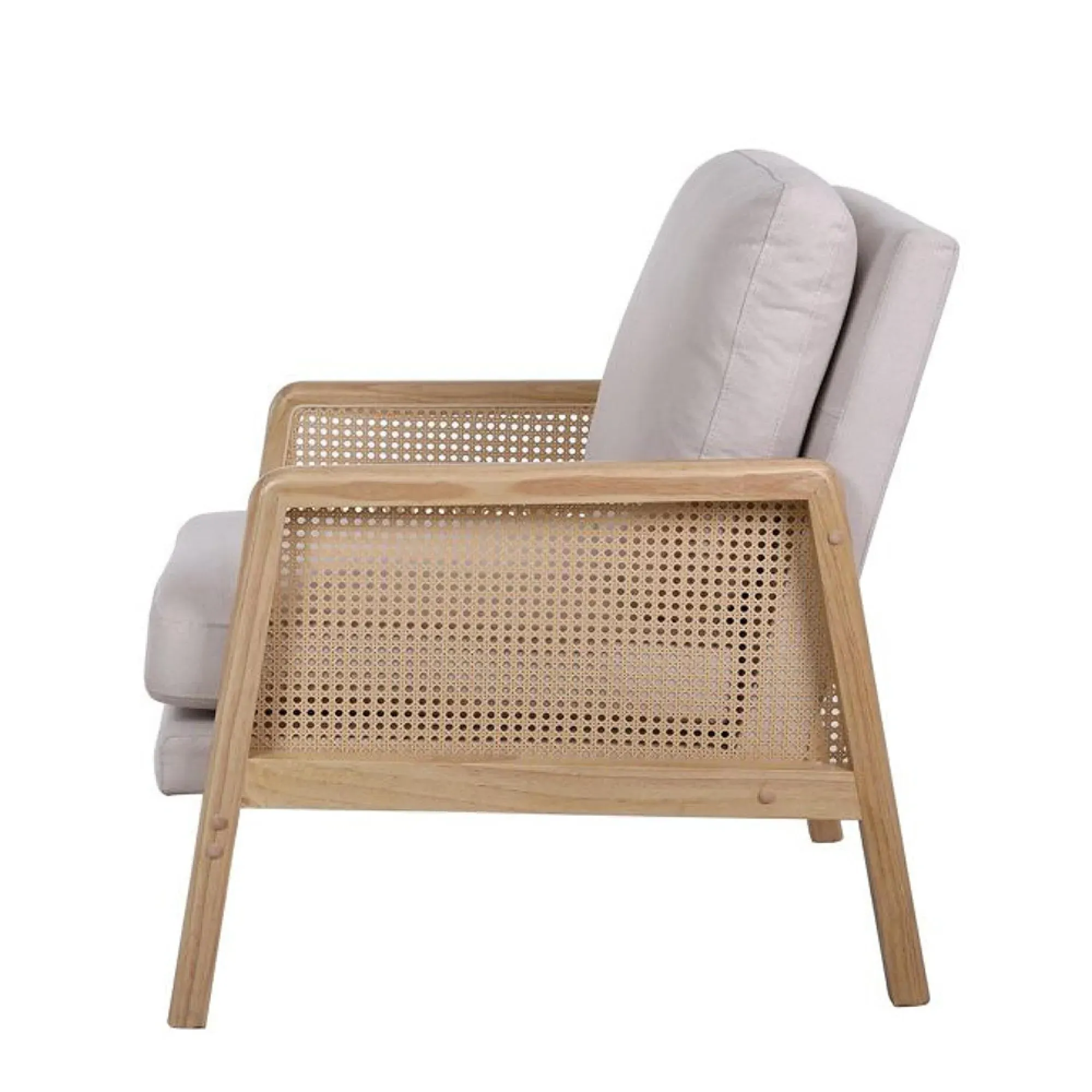 Ida Rattan Armchair - Cream