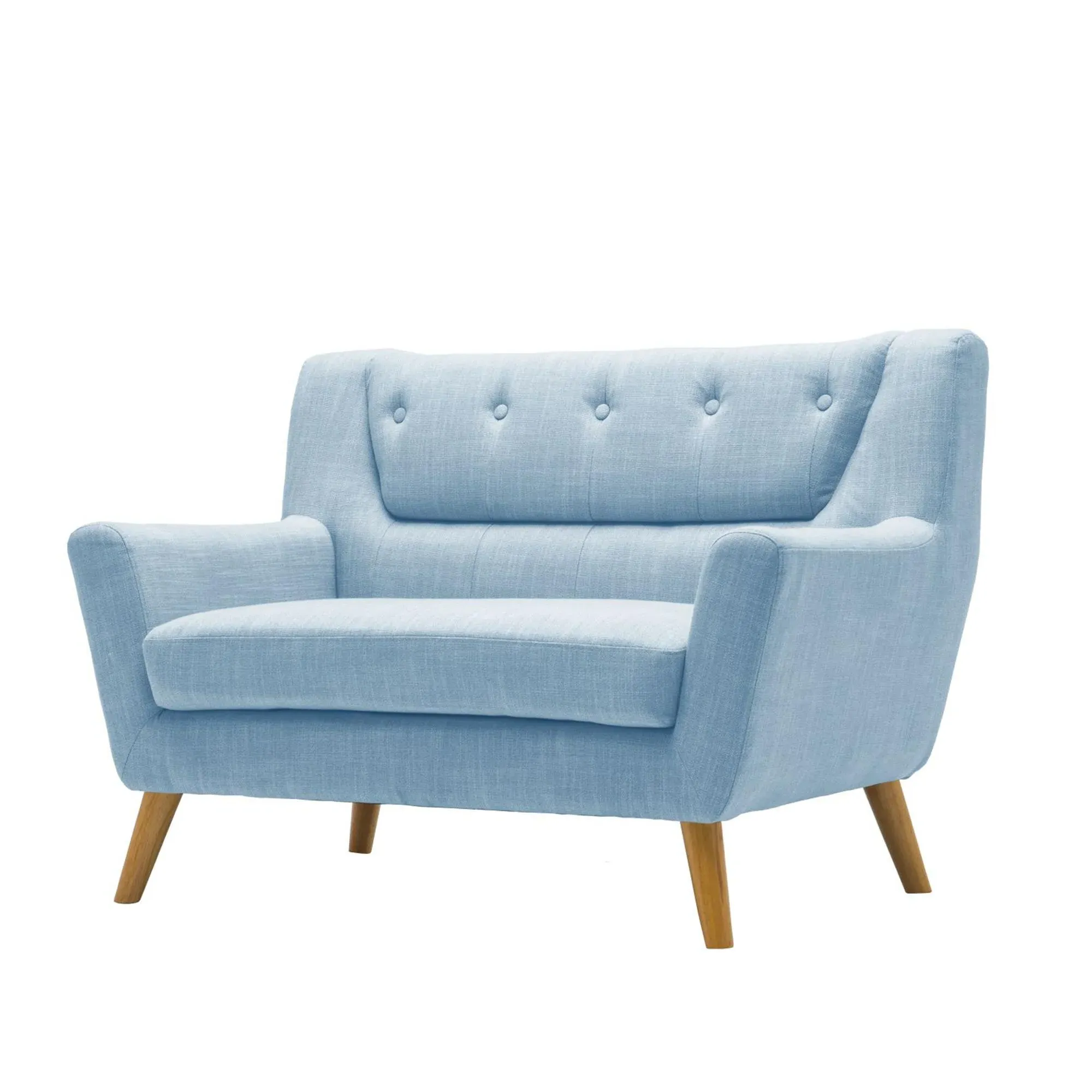 Lambeth 2-Seater Sofa - Duck Egg Blue, Fabric
