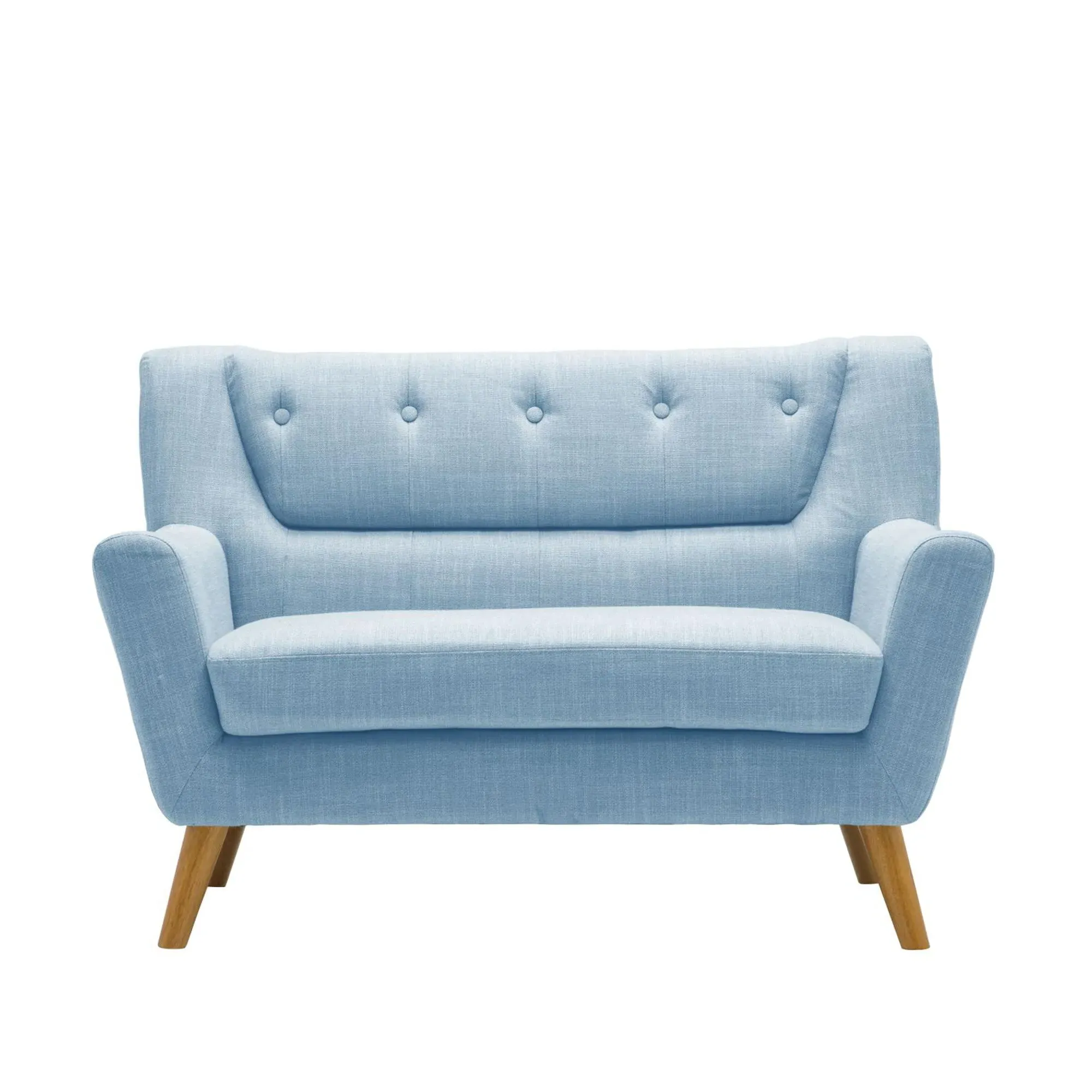 Lambeth 2-Seater Sofa - Duck Egg Blue, Fabric