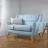 Lambeth 2-Seater Sofa - Duck Egg Blue, Fabric