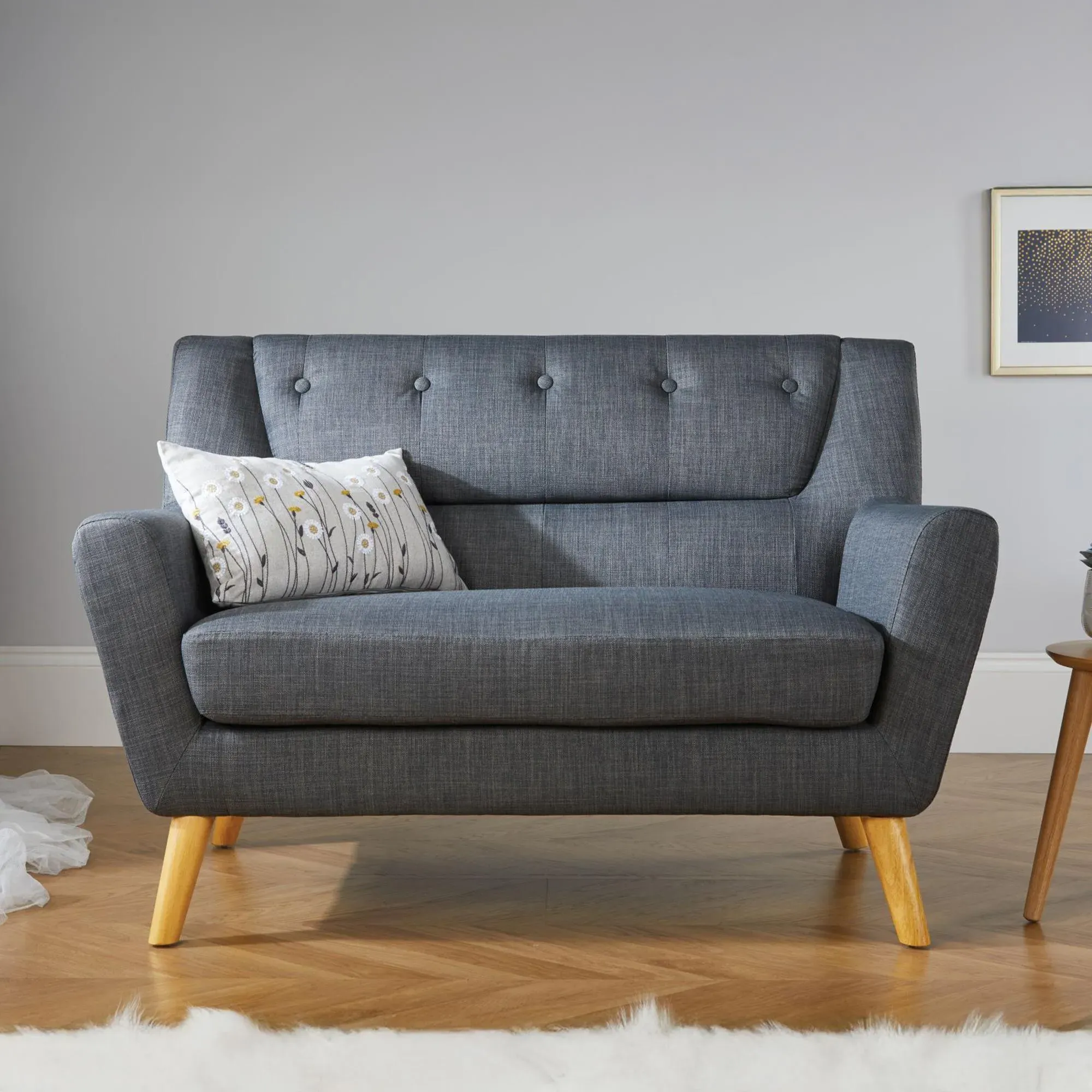 Lambeth 2-Seater Sofa - Grey, Fabric