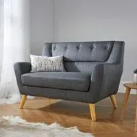 Lambeth 2-Seater Sofa - Grey, Fabric