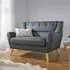 Lambeth 2-Seater Sofa - Grey, Fabric