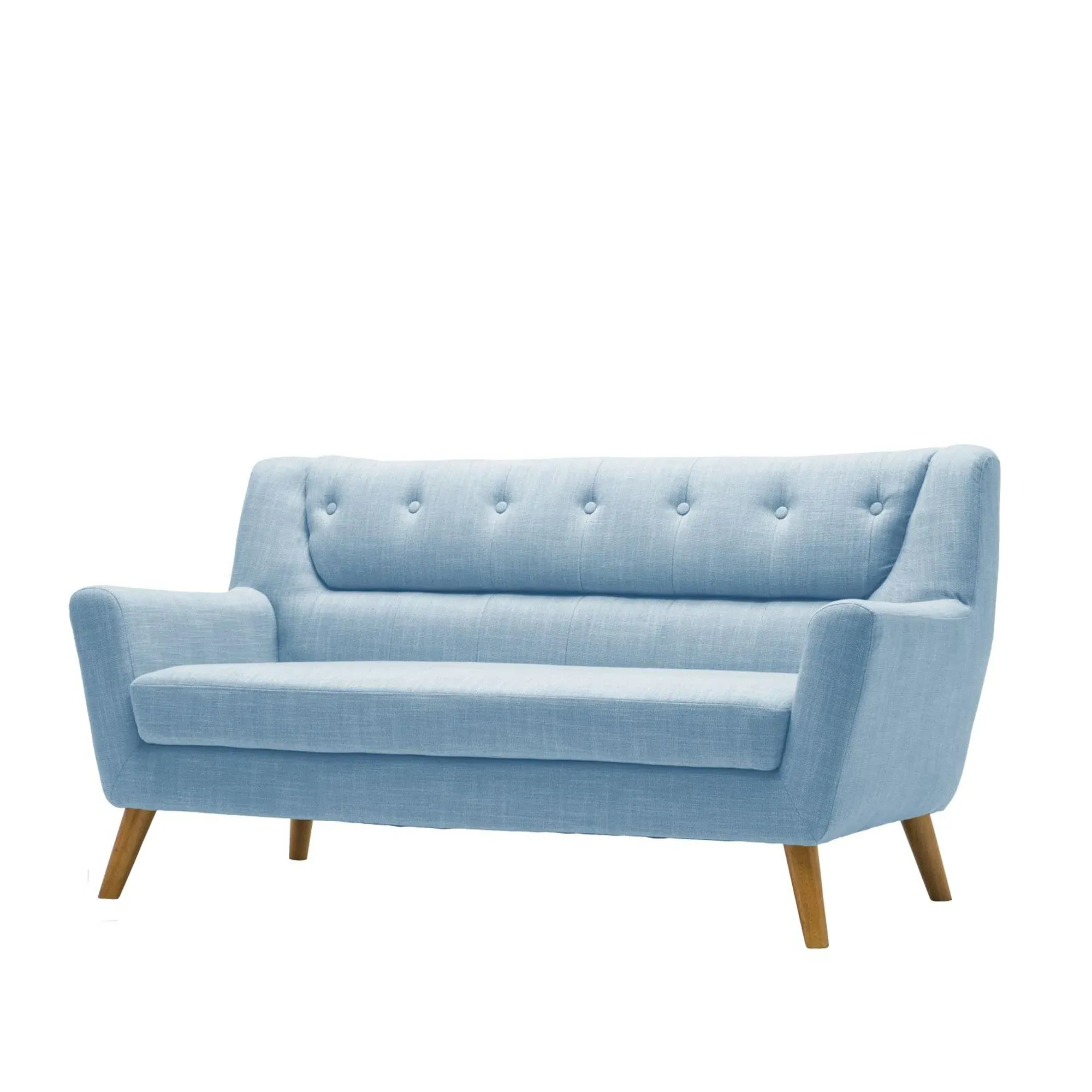 Lambeth 3-Seater Sofa - Duck Egg Blue, Fabric
