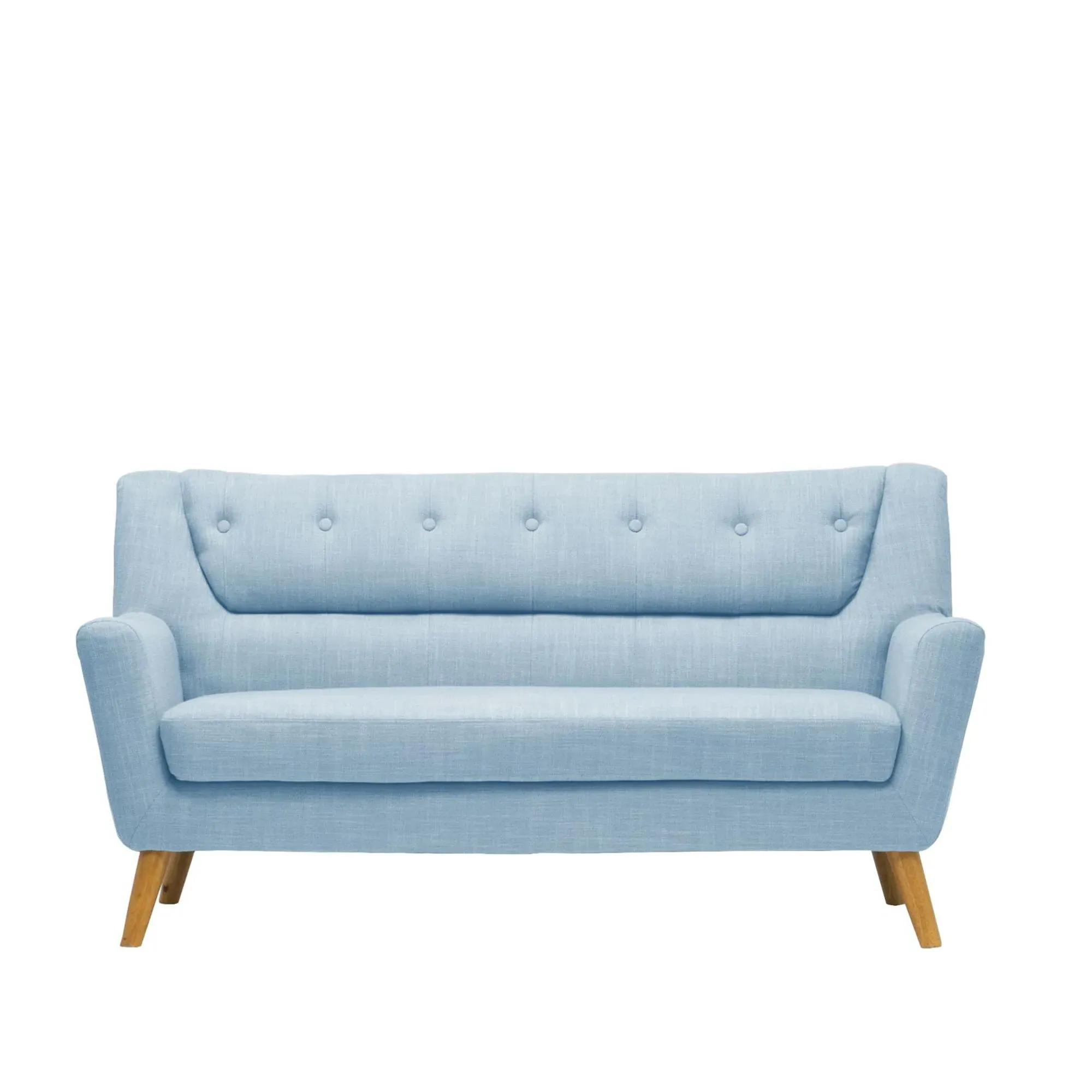 Lambeth 3-Seater Sofa - Duck Egg Blue, Fabric