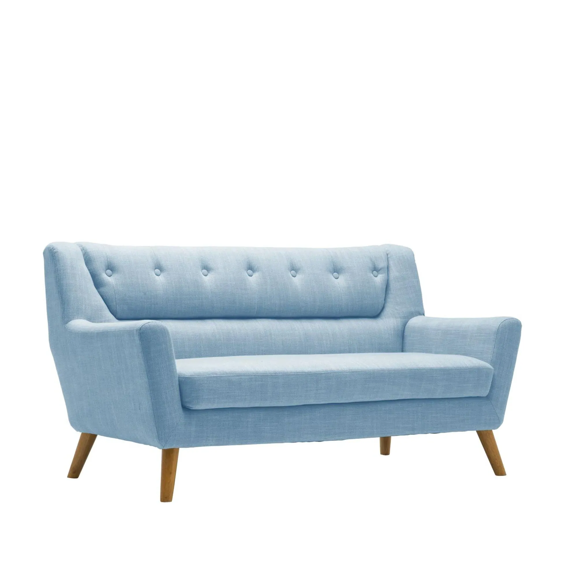 Lambeth 3-Seater Sofa - Duck Egg Blue, Fabric
