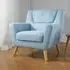 Lambeth Fabric Armchair - Duck Egg Blue